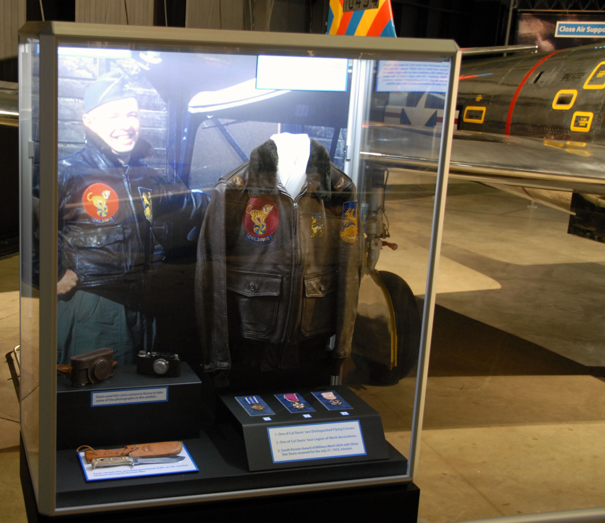 DAYTON, Ohio -- Col. Joseph Davis Jr. exhibit in the Korean War Gallery at the National Museum of the U.S. Air Force. (U.S. Air Force photo)