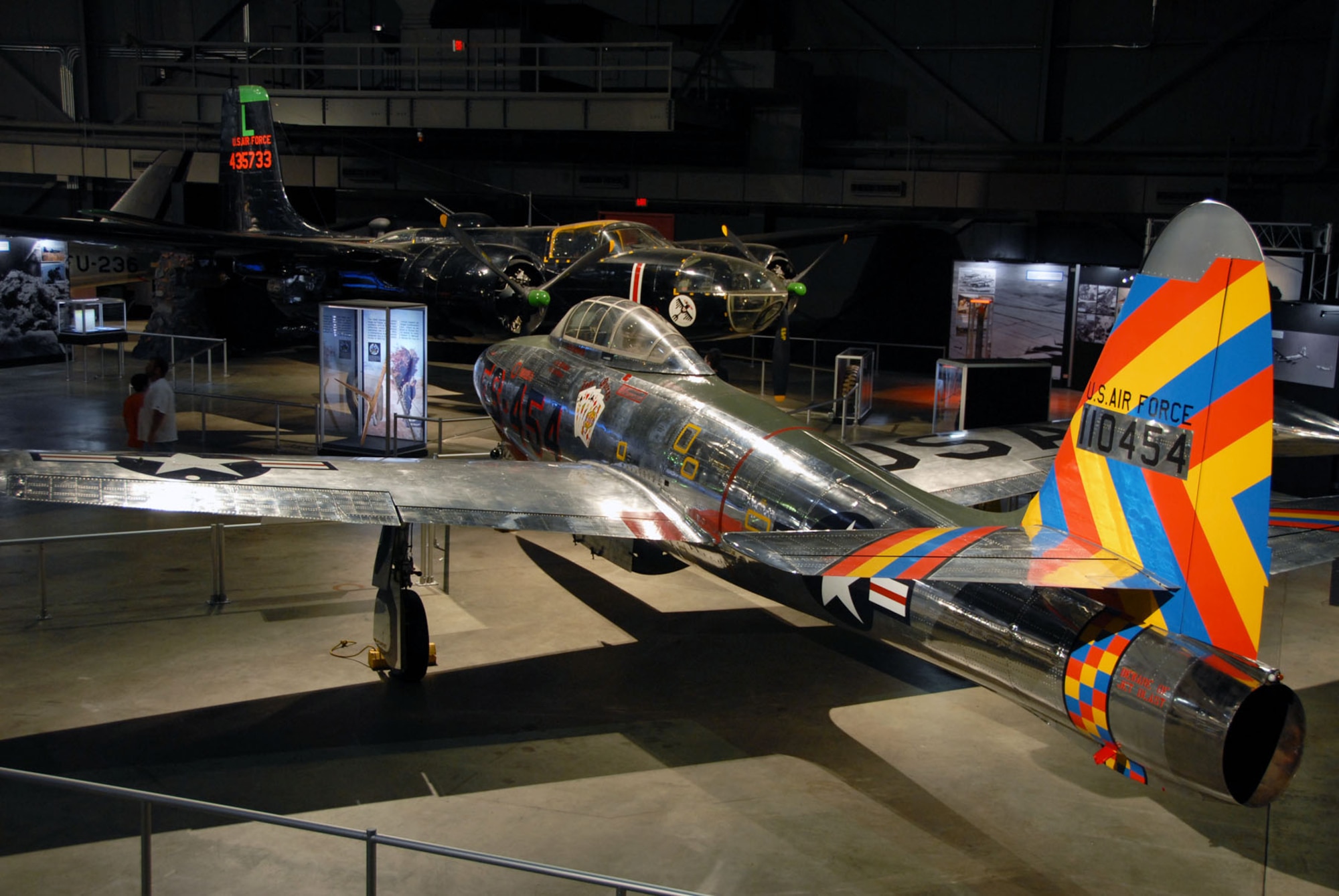 DAYTON, Ohio -- Republic F-84 on display in the Korean War Gallery at the National Museum of the U.S. Air Force. (U.S. Air Force photo)