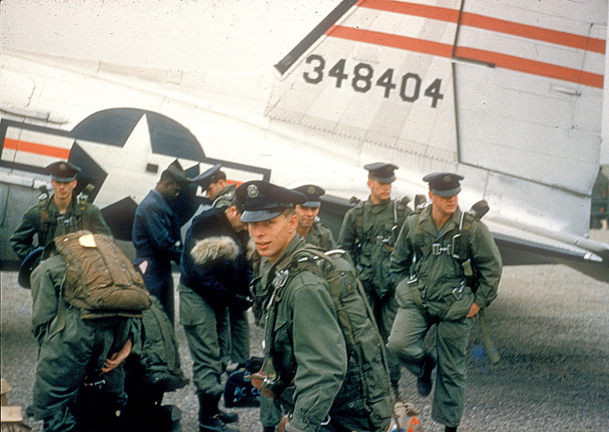Airman John Cook takes one last look back before leaving Korea. (U.S. Air Force photo)