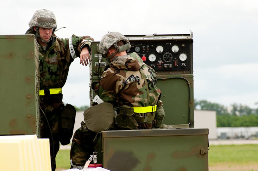 The 241st Air Traffic Control Squadron, 139th Airlift Wing, Missouri Air National Guard, St. Joseph, conduts an Operational Readiness Inspection (ORI) on Saturday, June 12, 2010.  The squadron has been preparing for the ORI for over four months.  (U.S. Air Force photo by MSgt. Shannon Bond/Released)