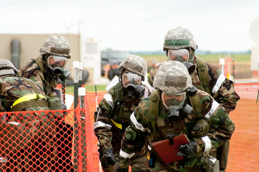 The 241st Air Traffic Control Squadron, 139th Airlift Wing, Missouri Air National Guard, St. Joseph, conduts an Operational Readiness Inspection (ORI) on Saturday, June 12, 2010.  The squadron has been preparing for the ORI for over four months.  (U.S. Air Force photo by MSgt. Shannon Bond/Released)