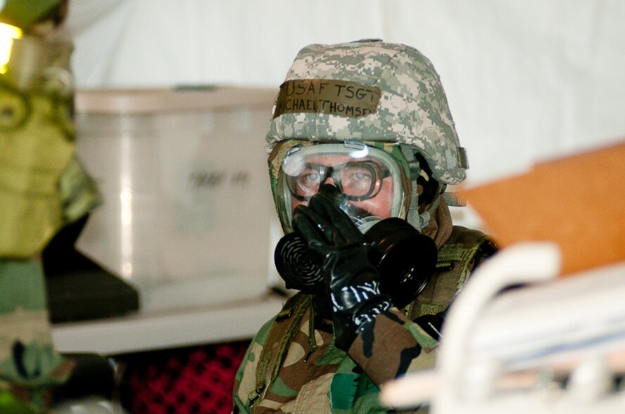 The 241st Air Traffic Control Squadron, 139th Airlift Wing, Missouri Air National Guard, St. Joseph, conduts an Operational Readiness Inspection (ORI) on Saturday, June 12, 2010.  The squadron has been preparing for the ORI for over four months.  (U.S. Air Force photo by MSgt. Shannon Bond/Released)