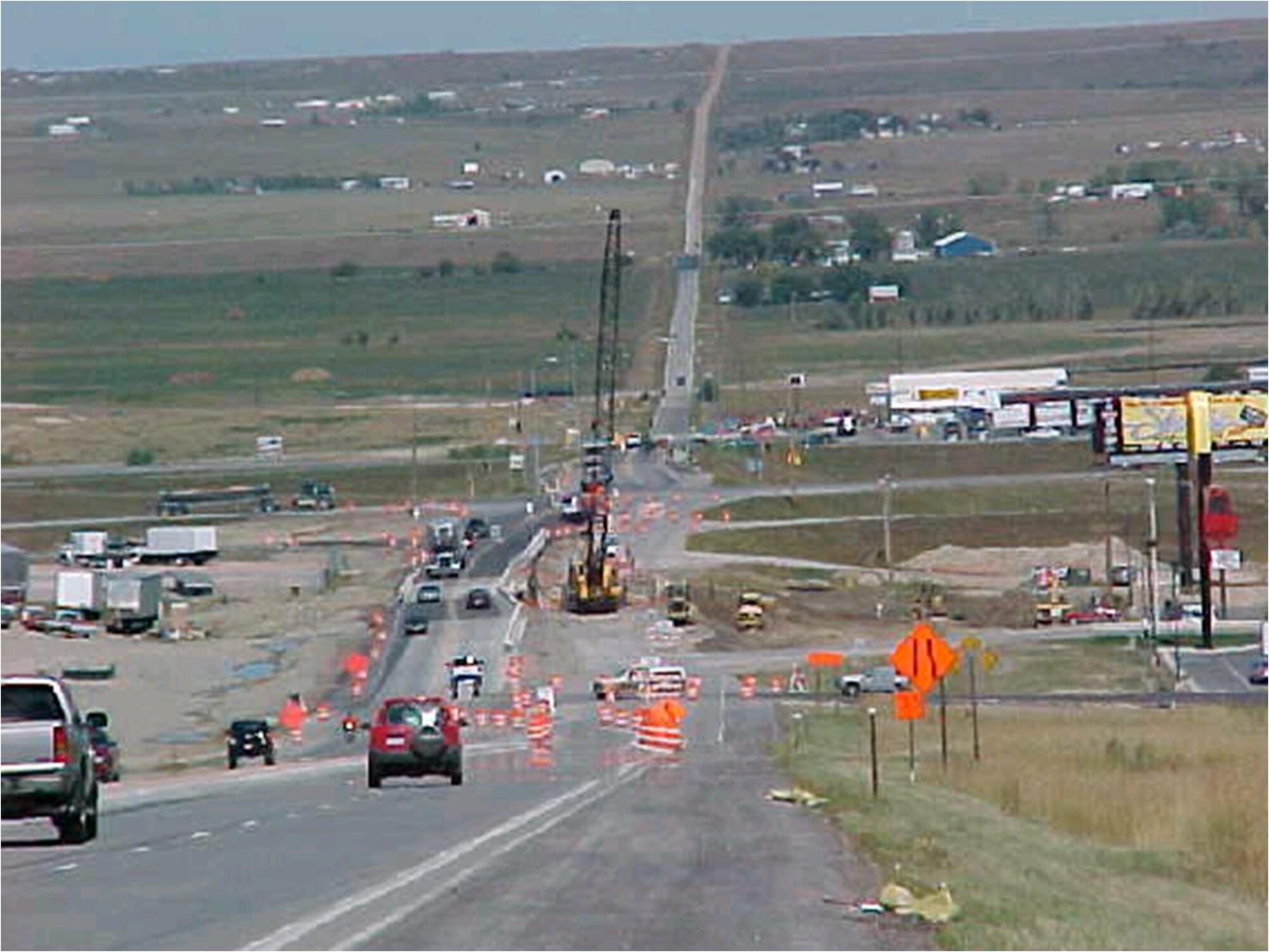 RAPID CITY, S.D. -- Work zones like this one outside of Rapid City, S.D., can be confusing and dangerous for the traveling motorist. Follow posted signs and directions to ensure driver and worker safety. (Photo courtesy of Rod Krause)