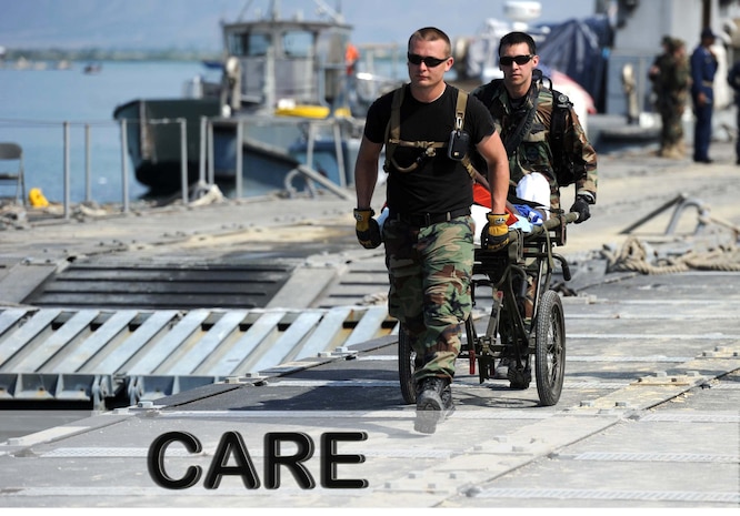 What does it mean to care?  It means leading the way for the sake of those who depend on you.  It means supporting someone through a tough time.  It means "having each other's back."