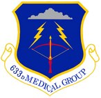The 633d Medical Group shield (color), provided by the 633 ABW Public Affairs office.