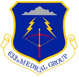 The 633d Medical Group shield (color), provided by the 633 ABW Public Affairs office.