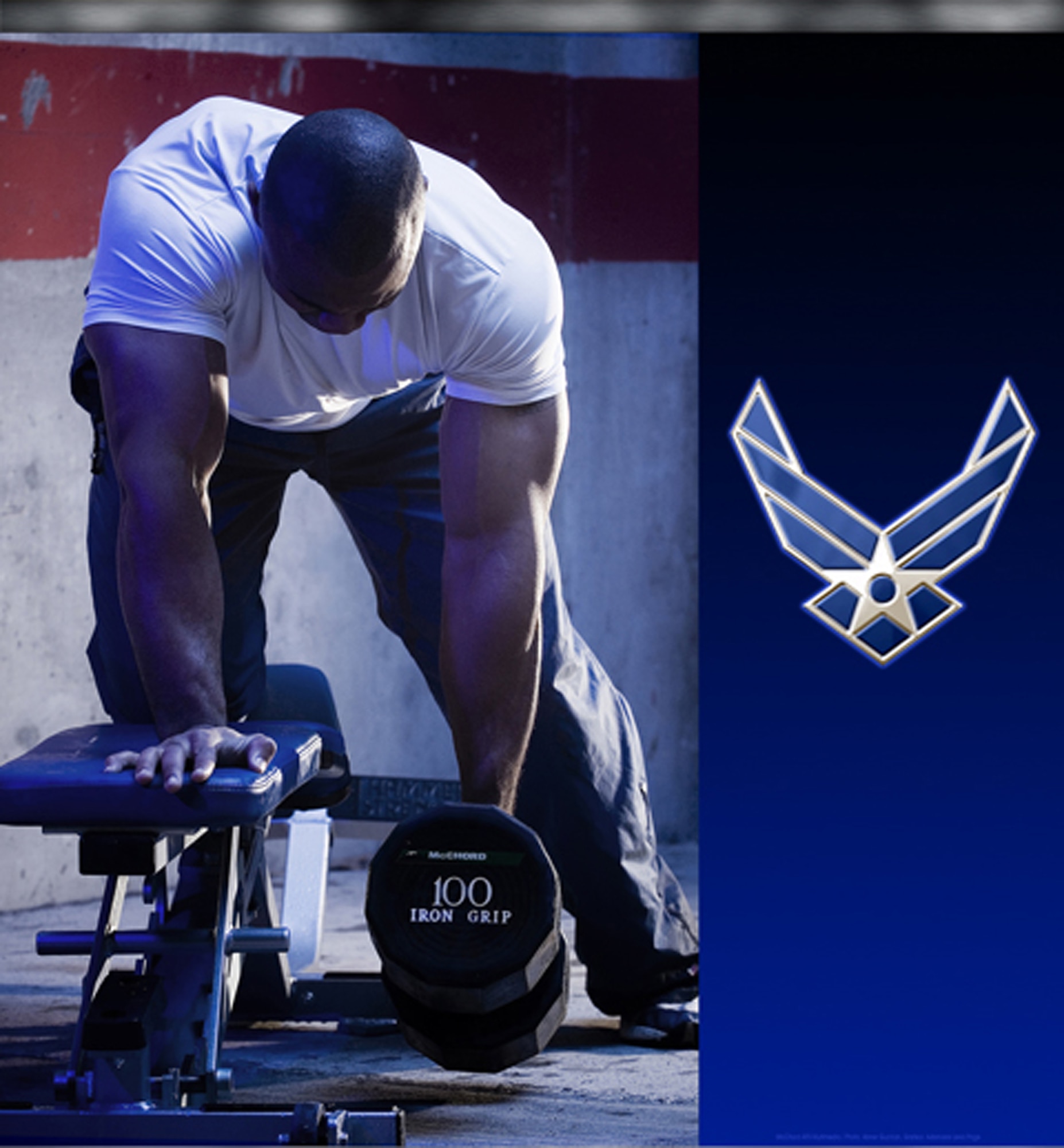 Fit for Freedom (U.S. Air Force photo/Abner Guzman, Graphics/Adamarie Lewis Page)