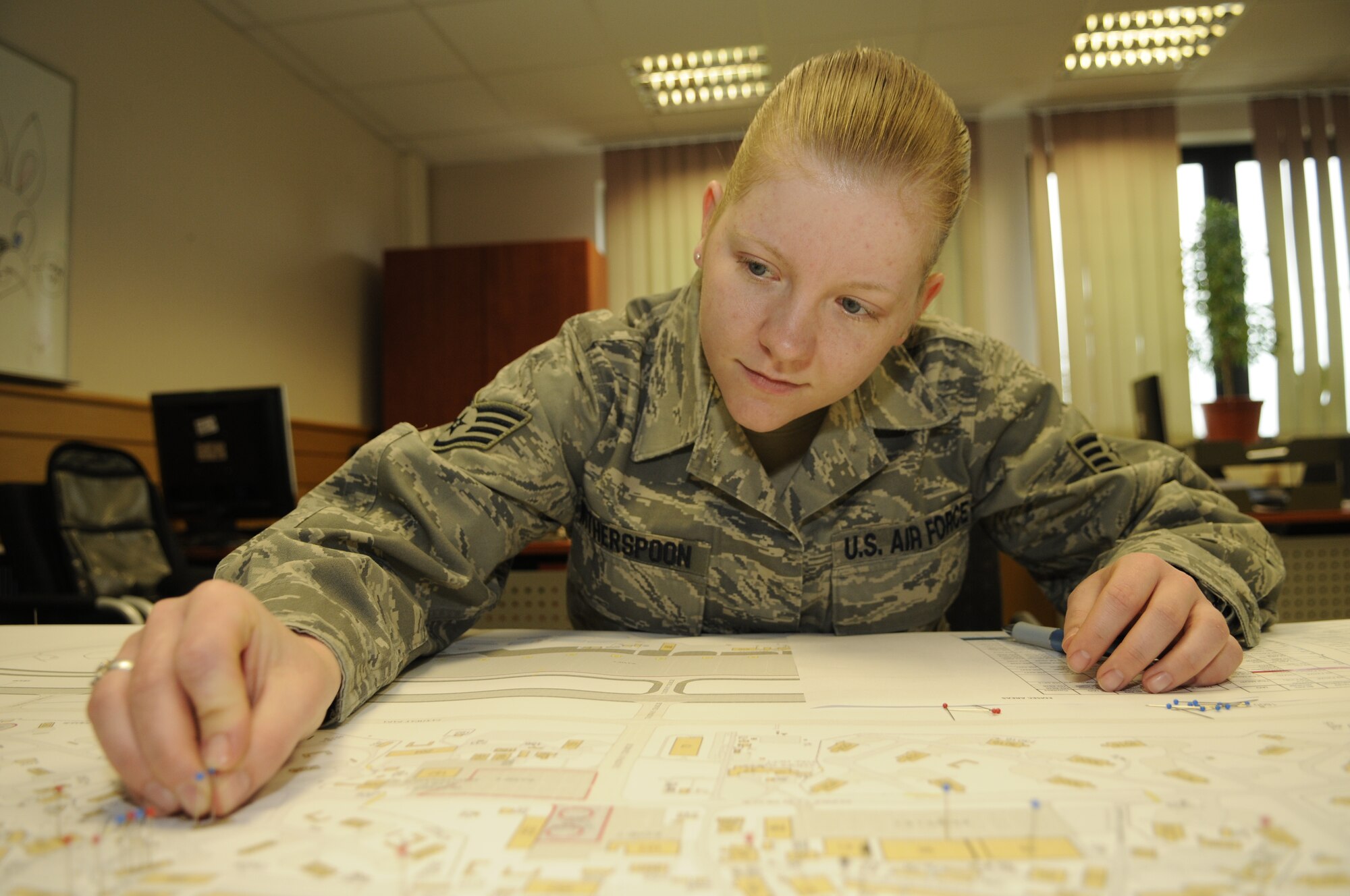 SPANGDAHLEM AIR BASE, Germany -- Staff Sgt. Leeanne Witherspoon, 52nd Communications Squadron wing information assurance manager, is the 52nd FW Top Saber Performer for the week of June 11-17. (U.S. Air Force photo/Senior Airman Benjamin Wilson)