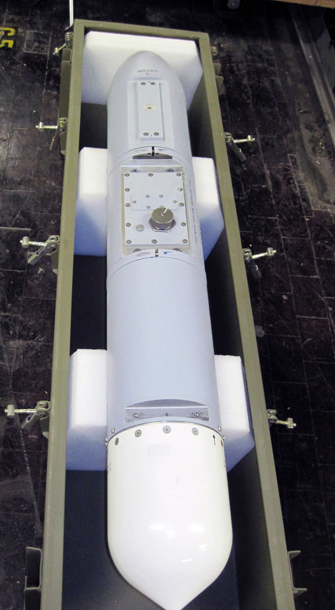 The High speed Anti-Radiation Missile (HARM) Targeting Pod (HTS) is used on F-16 Block 50/52 aircraft to engage targets faster and more accurately when tasked with Suppression of Enemy Air Defense (SEAD) missions. The HTS pod is mounted to the side of F-16 aircraft in front of the intake. The HTS is able to detect, locate and identify ground-based emitters and assist in targeting GPS based weapons on those emitters. The HTS is manufactured by Raytheon Systems Co. (U.S. Air Force photo)