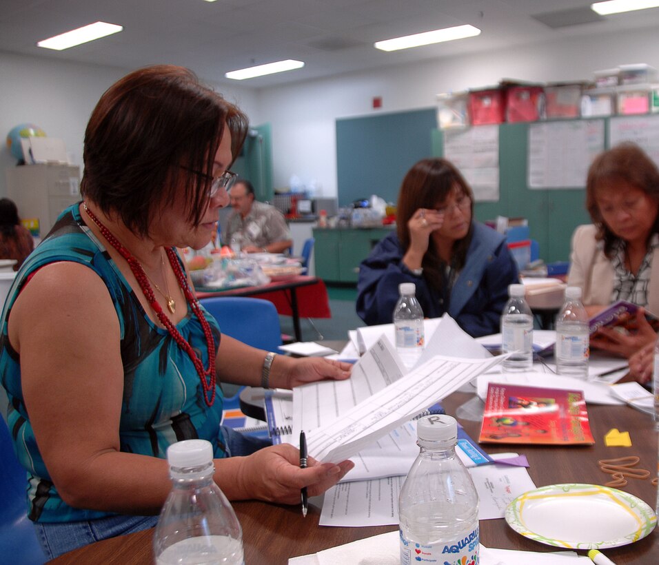 ANDERSEN AIR FORCE BASE, Guam - Teachers from Andersen and McCool Elementary Schools prepare for the annual summer enrichment program here June 22. The program focuses on the arts and is scheduled to begin June 28. (Air Force photo by Airman Whitney Amstutz)