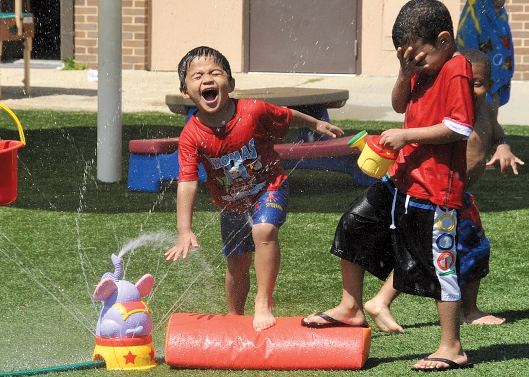 J.P. Hoyer center children enjoy ‘Splash Day’