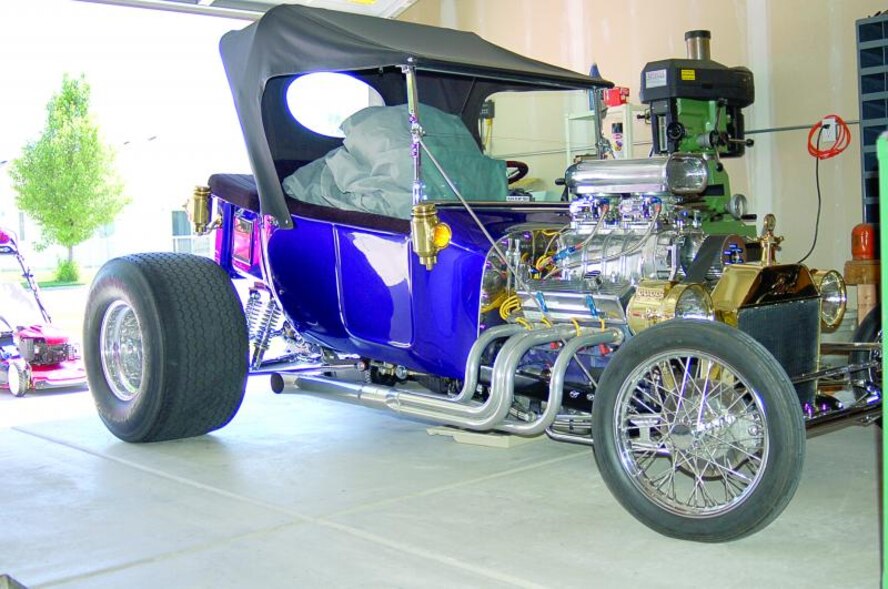 Described as a "big go-cart on steroids," Dalton's 1923 Roadster can go from zero to 60 in 3.5 seconds. (U.S. Air Force photo by: Bill Orndorff)