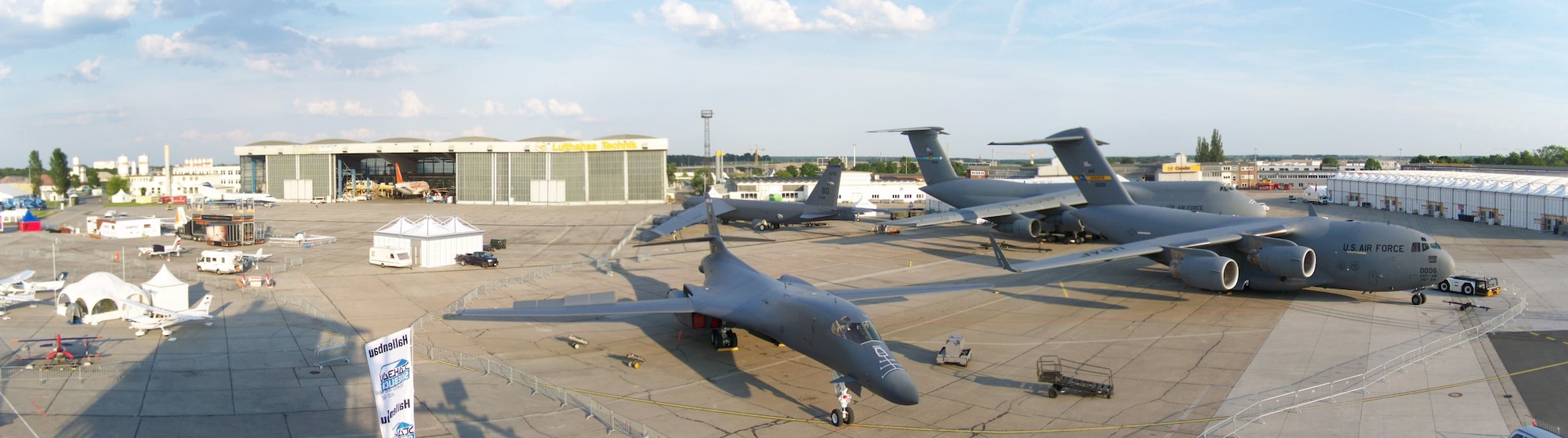 BERLIN – A B-52H Stratofortress and aircrew from Barksdale Air Force Base, La., participated in the Berlin Air Show in June 8- 13 to showcase the aircraft at the request of the Secretary of the Air Force. The B-52H crew represented both the 2d Bomb Wing and the 917th Wing. This was the first time a B-52H has been to an event like this where numerous world figures came to view the aircraft. (Courtesy Photo) (RELEASED)
