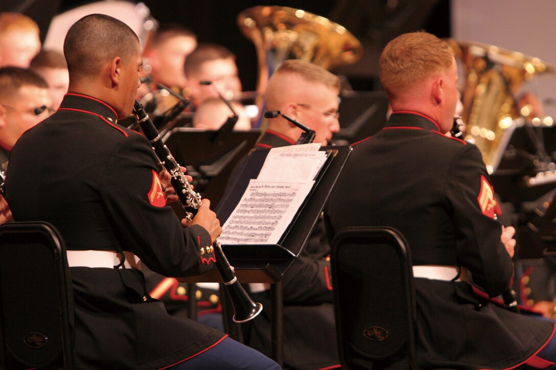 The III Marine Expeditionary Force Band, III MEF, played cosmic-themed selections during their 'Music from the Heavens' concert.
