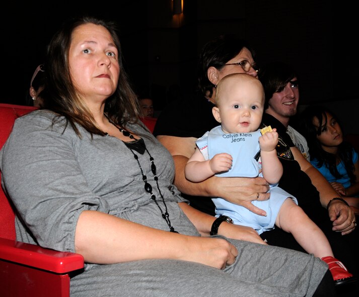 Family members of 188th Fighter Wing Airmen look on during a Hometown Heroes Salute program held at the Fort Smith (Ark.) Convention Center June 26, 2010. More than 300 Airmen with the Arkansas Air National Guard's 188th along with their respective families were honored for their sacrifices during the event. The purpose was to honor 188th Airmen for service in support of Operation Enduring Freedom and Operation Iraqi Freedom from Sept. 11, 2001 through Dec. 31, 2008.  (U.S. Air Force photo by Capt. Heath Allen/Arkansas National Guard Public Affairs)
