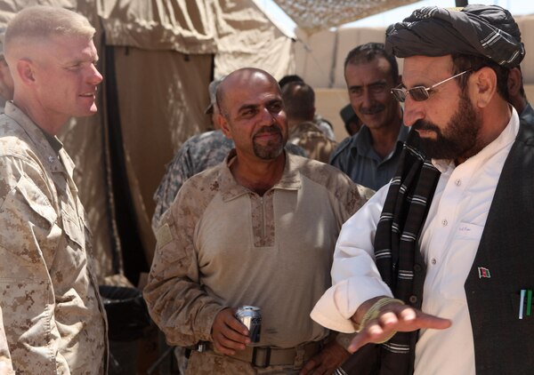 Afghan, Marine leaders gather at Sher Wali to discuss permanent Marjah ...
