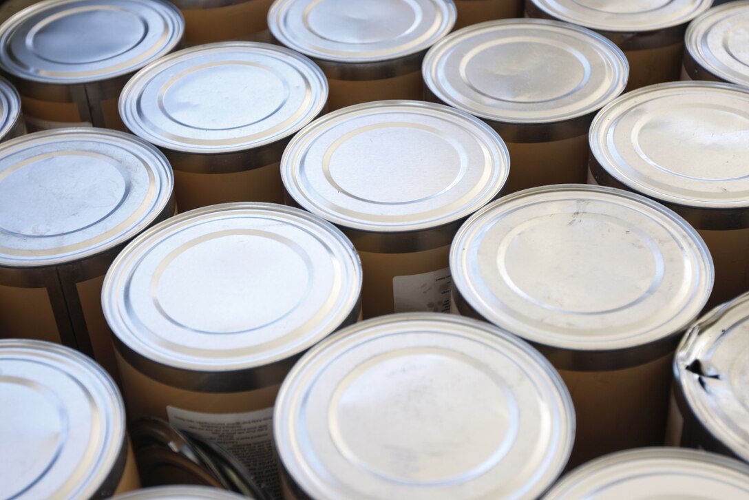 Paint cans are drained and processed for recycling at the Combat Center's Hazardous Material Management Branch. The branch boasts about wasting little or nothing they get their hands on, as well as saving upwards of $1 million of tax payer money.