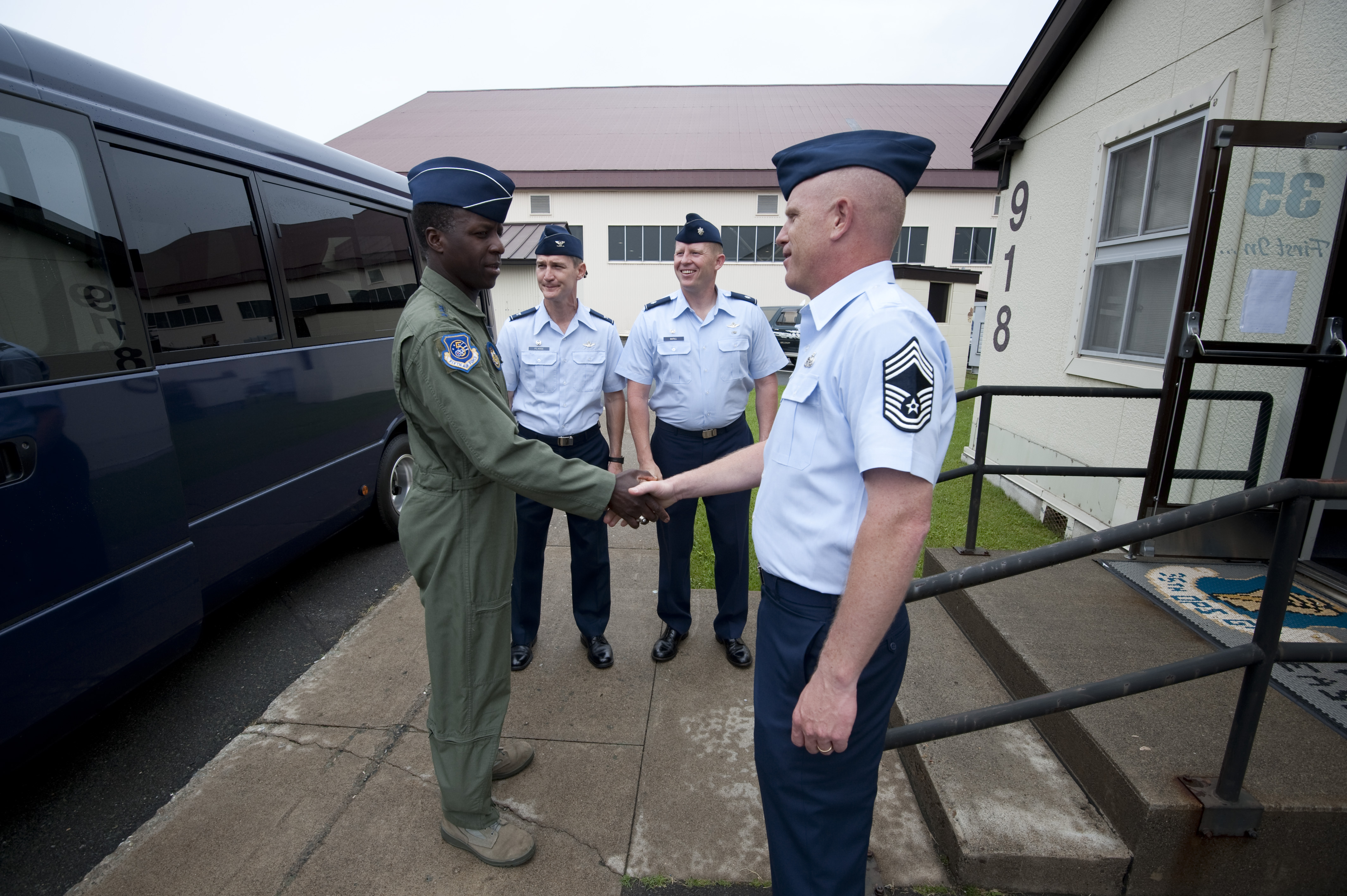 Lt Gen Rice preps for flight