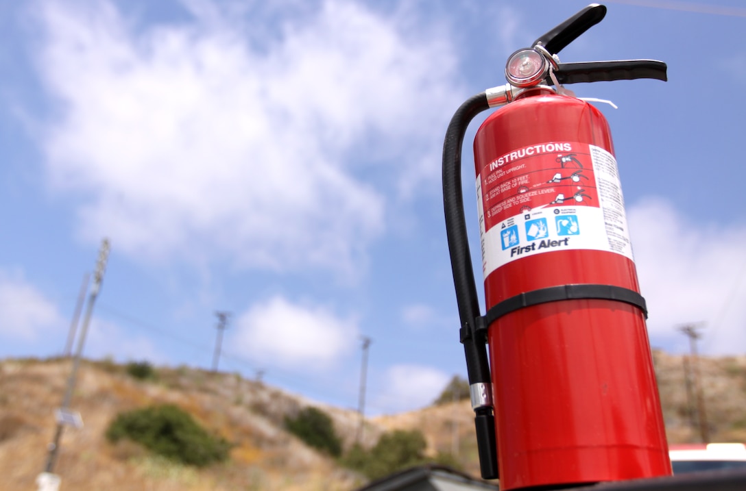 Having a fire extinguisher on hand is especially important during the approaching fire season. More than 100 acres burned from unintentional fires on Camp Pendleton in 2009. This year, base residents are urged to take preventative measures to guard their families and homes from the approaching fire season.