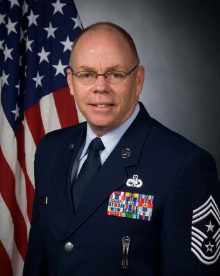 Official photo of Chief Master Sgt. Joseph E. Thornell Sr., Air Forces Northern Command Chief.  (Photo courtesy of U.S. Air Force)