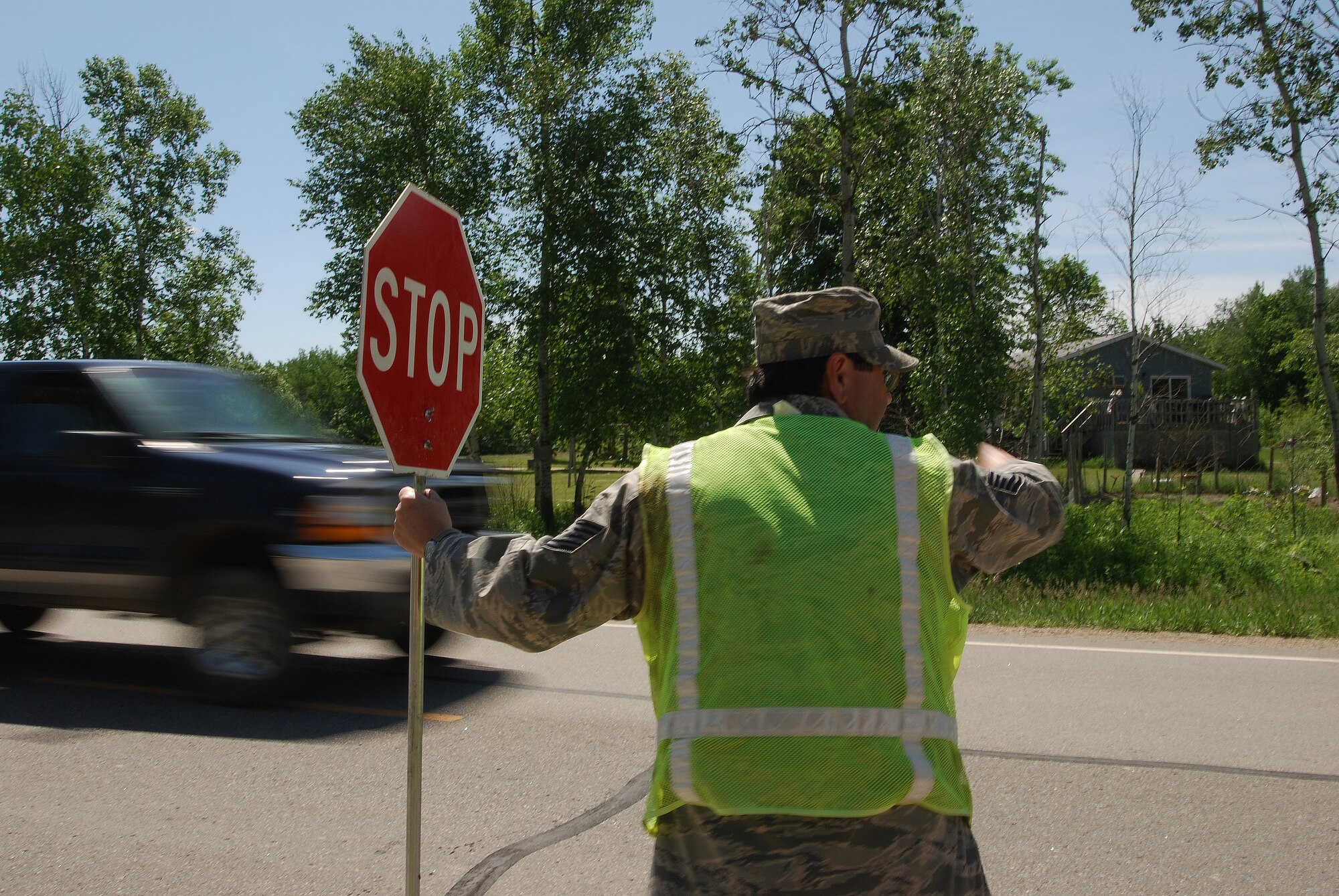 Members of the 433rd Civil Engineering Squadron conduct a humanitarian mission in the Red Lake Indian Reservation for the Red Lake band of Chippewa Indians, just outside of Bemidji, Minnesota. (U.S. Air Force photo/Airman 1st Class Brian McGloin)