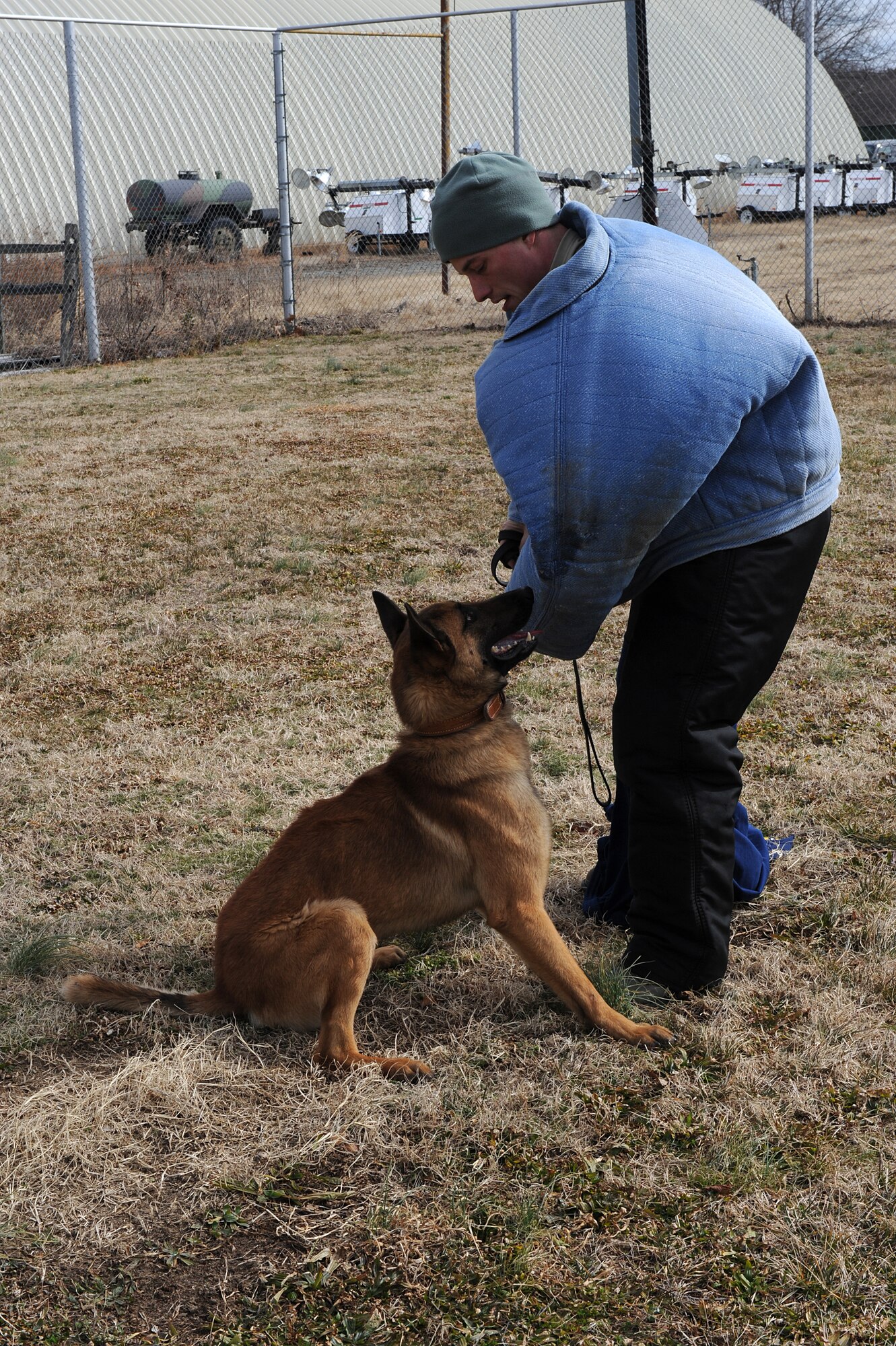LANGLEY AIR FORCE BASE, Va. -- Uudensi will remain with the 633d Security Forces Squadron and continue training until deemed adoptable or death. In extreme circumstances, the dog would transfer to another Air Force base, but those cases are rare. (U.S. Air Force photo/Senior Airman Zachary Wolf)
