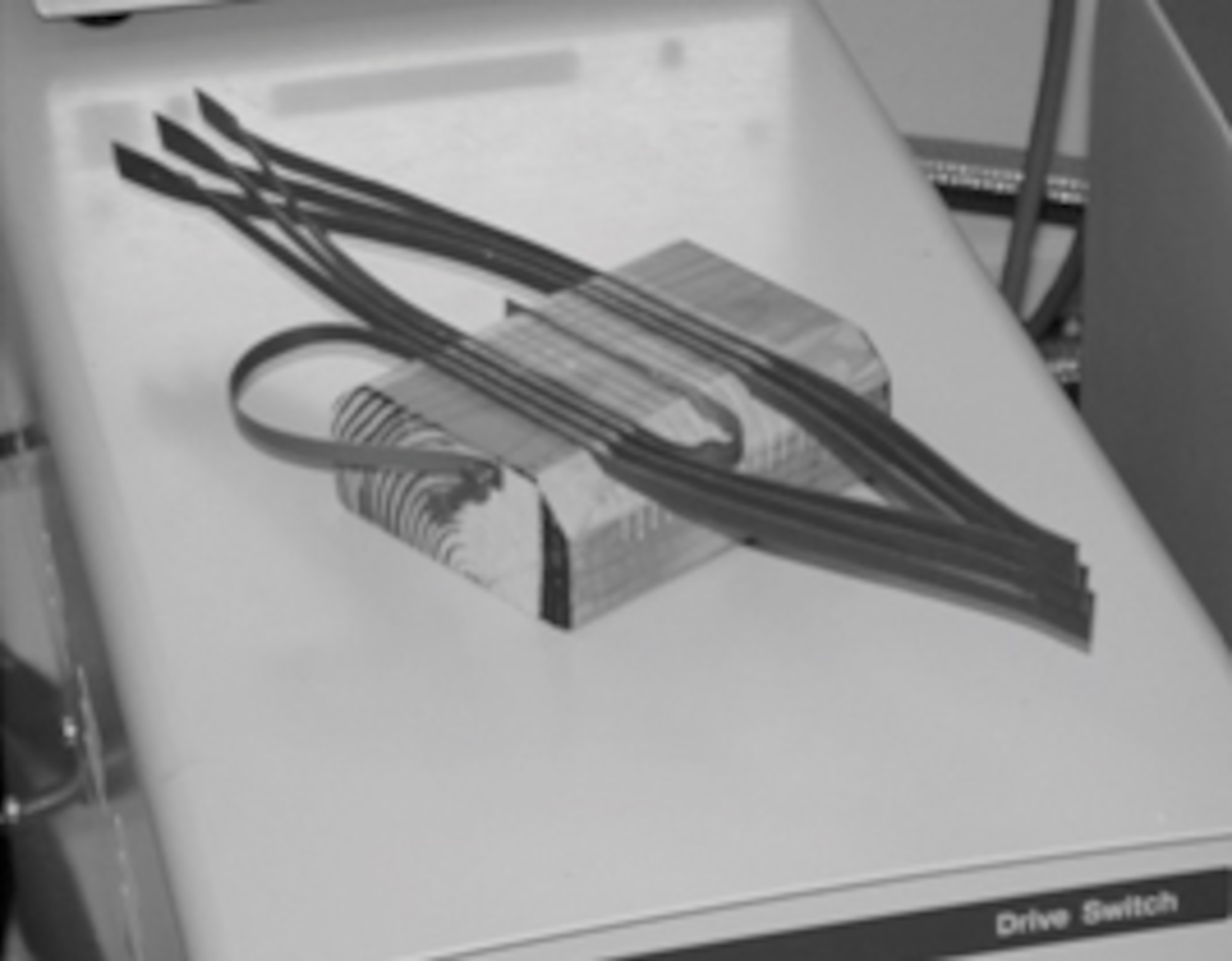 Pictured is a model of a three-coil group for an armature winding. (AFRL image)