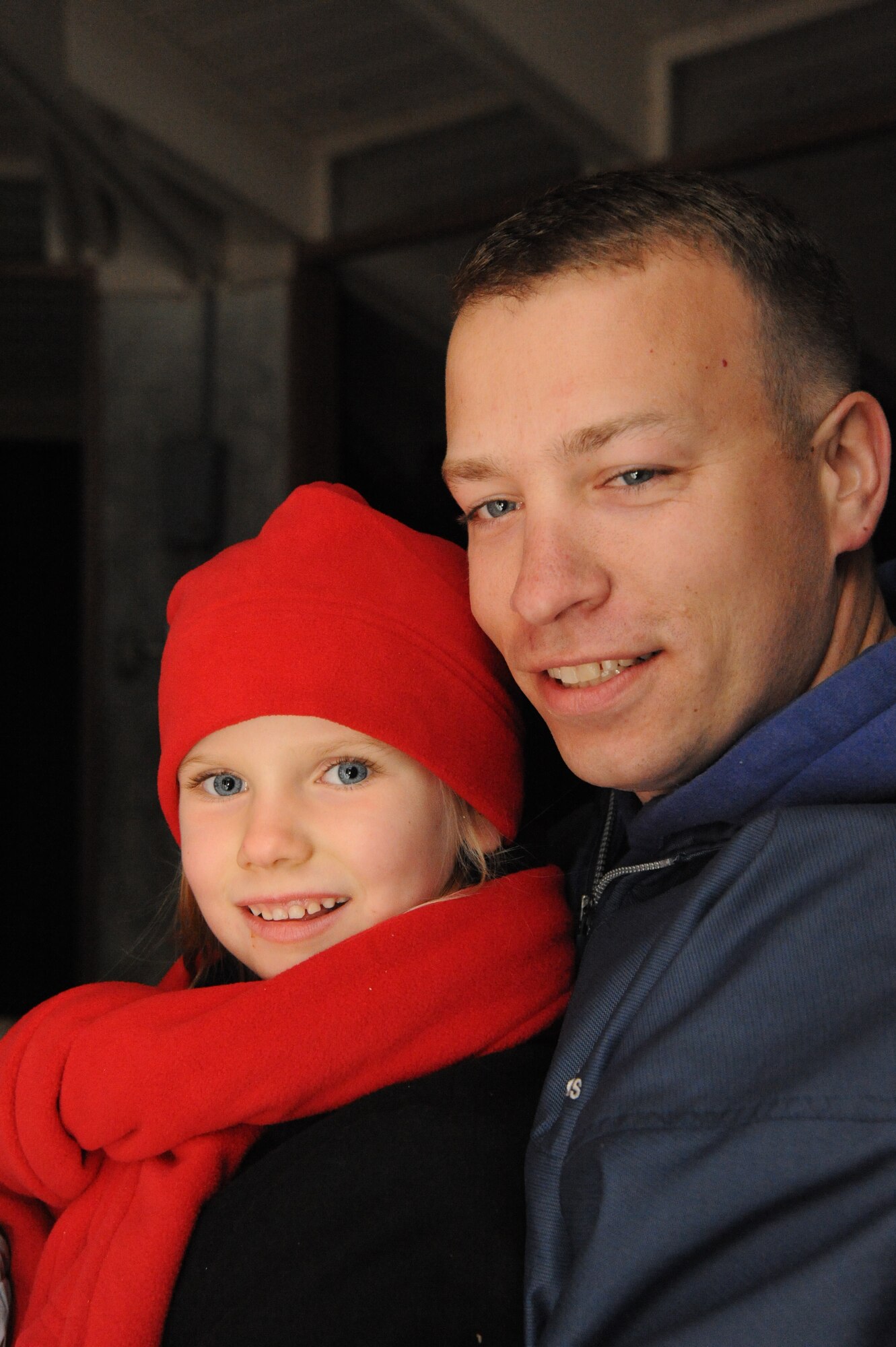 Tech. Sgt. James Smith, 22nd Air Refueling Wing chaplain assistant and his six-year-old daughter, Kyleigh, earned the McConnell Year of the Air Force Family Spotlight award. (Courtesy photo)