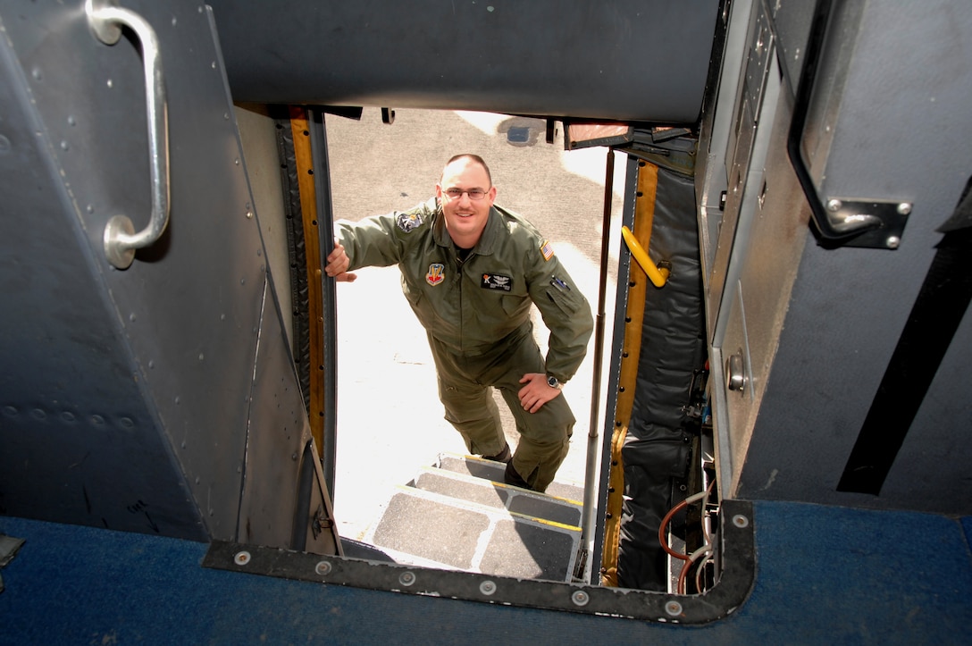 Staff Sgt. Dough Quayle, 130th Rescue Squadron flight engineer, is this month's Portrait of a Professional. (Air National Guard photo by Master Sgt. Dan Kacir)