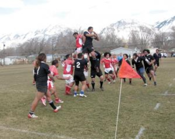 A formation two-high is formed when the ball is thrown in from the sidelines in a line out. 