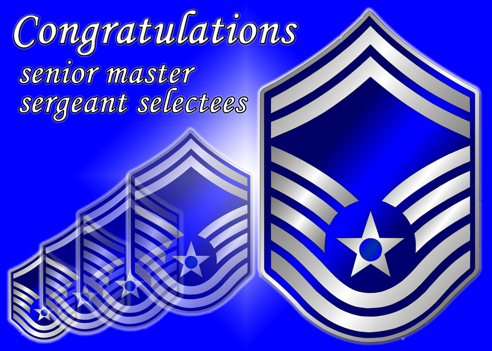 Thirteen Seymour Johnson master sergeants were selected for promotion to senior master sergeant. (U.S. Air Force graphic/Staf Sgt. Heather Stanton)