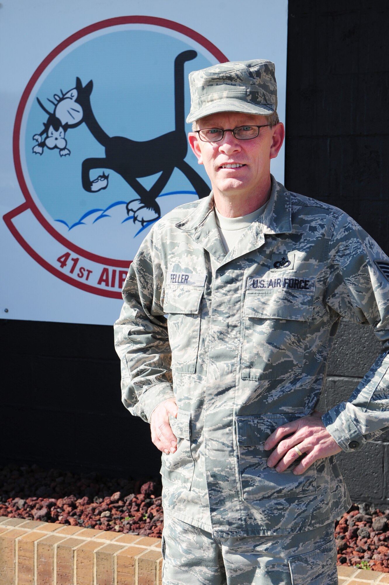 Tech. Sgt. Paul Feller, a 96th Aerial Port Squadron information manager, saved a fellow Airman's life after performing the Heimlich maneuver on a choking victim.