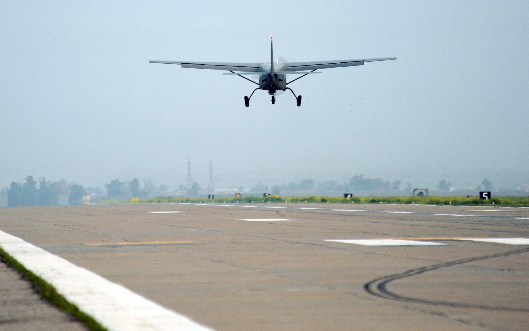Iraqi air force Squadron 3 launches all six of their aircraft from Kirkuk Regional Air Base, Iraq on March 5, 2010.  This launch is a surge flight operation in support of the upcoming national Iraqi elections on March 7.  This week marks the first time the Iraqi air force will fly an all-Iraqi effort in intelligence, surveillance and reconnaissance in support of an Iraqi election.  (U.S. Air Force photo/Staff Sgt. Tabitha Kuykendall/Released)
