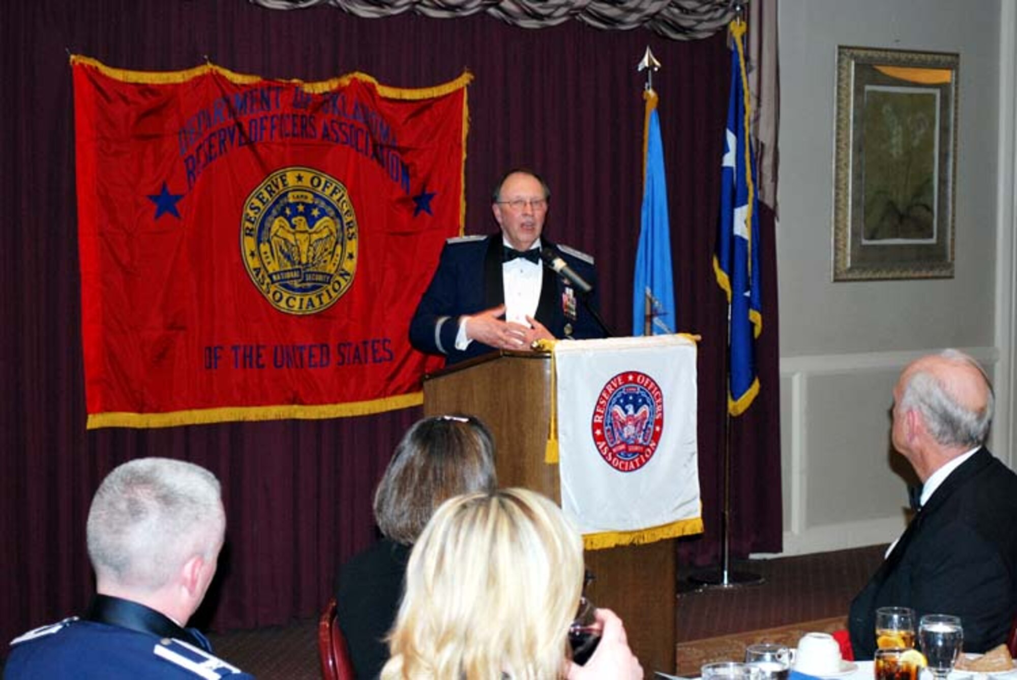 Lt Gen Charles Stenner, Air Force Reserve commander spoke to Oklahoma Reserve and Guard members March 5 at the 83rd Annual Convention of the the Oklahoma Department for the Reserve Officer Association. The general spoke of the challenges facing today's reservist.  