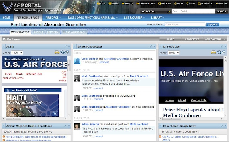 Air Force Portal Improves Collaboration With Professional