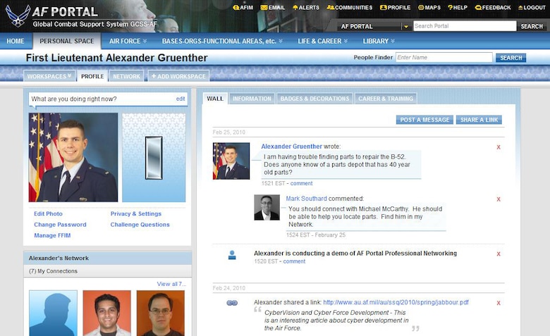 Air Force Portal Improves Collaboration With Professional