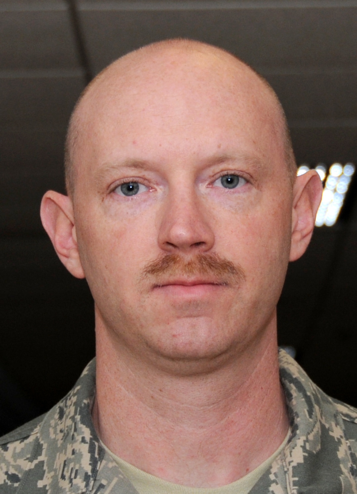 Senior Airman Brian Reusser graduated March 2 from the personnel apprentice course in the 335th Training Squadron  with a perfect score. He’s assigned to Selfridge Air National Guard Base, Mich.  (U.S. Air Force photo by Kemberly Groue)