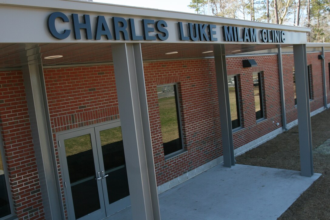 The new Charles Luke Milam Clinic was officially dedicated to HM2 Charles “Luke” Milam, a special amphibious reconnaissance corpsman, during a dedication ceremony on March 12, at the U.S. Marine Corps Forces, Special Operations Command headquarters building. Milam was killed in action in the Helmand, Province, Afghanistan on Sept. 25, 2007, during a deployment in support of Operation Enduring Freedom with 2d Marine Special Operations Battalion.