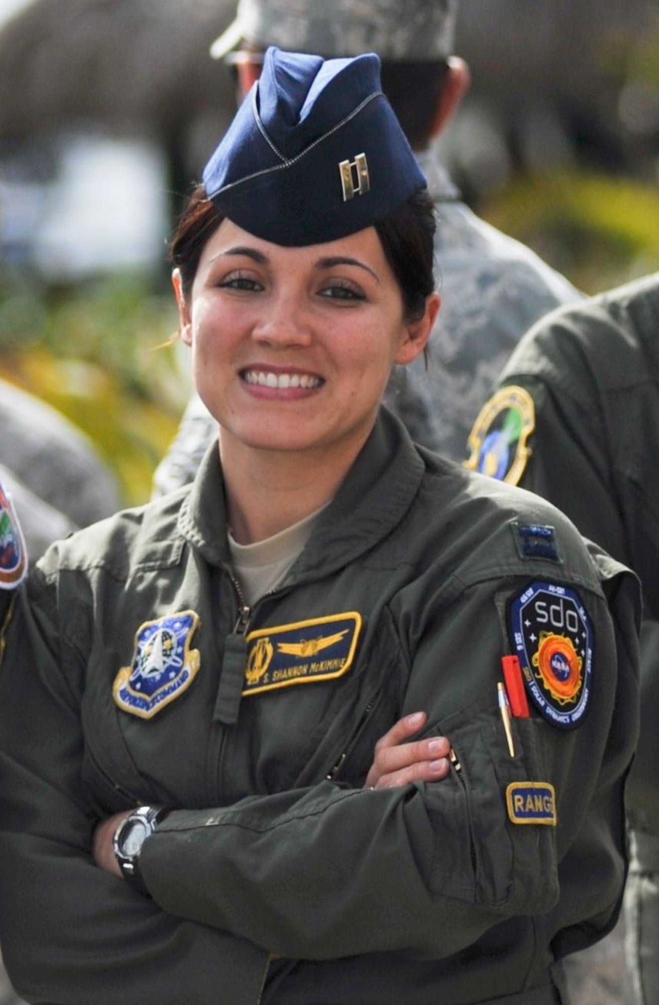 Capt. September “Shannon” McKimmie, mission flight control officer for the 45 Space Wing's Guardian Challenge team. (Air Force photo) 
