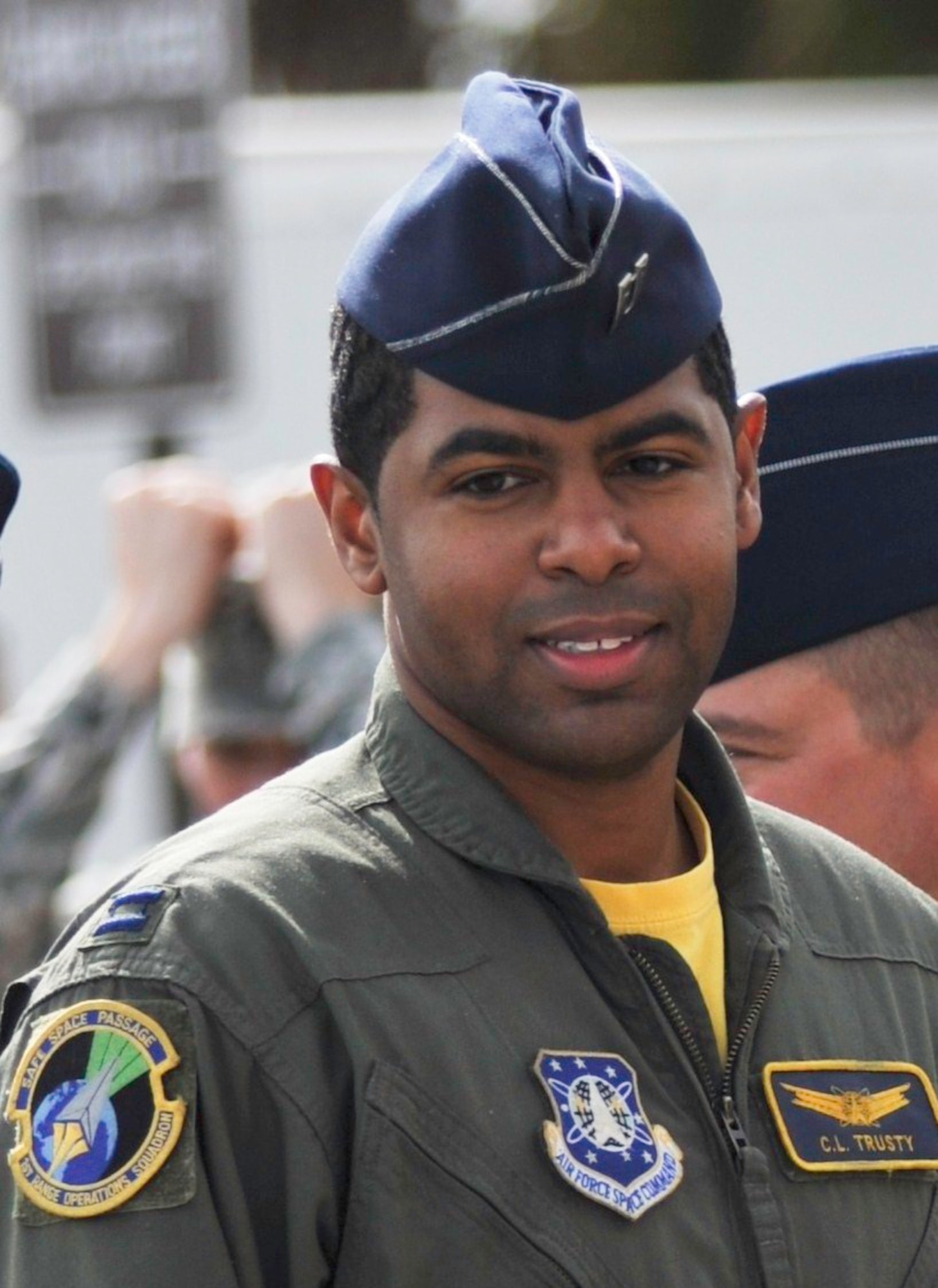 Capt. Corey Trusty, range operations commander for the 45 Space Wing's Guardian Challenge team. (Air Force photo) 
