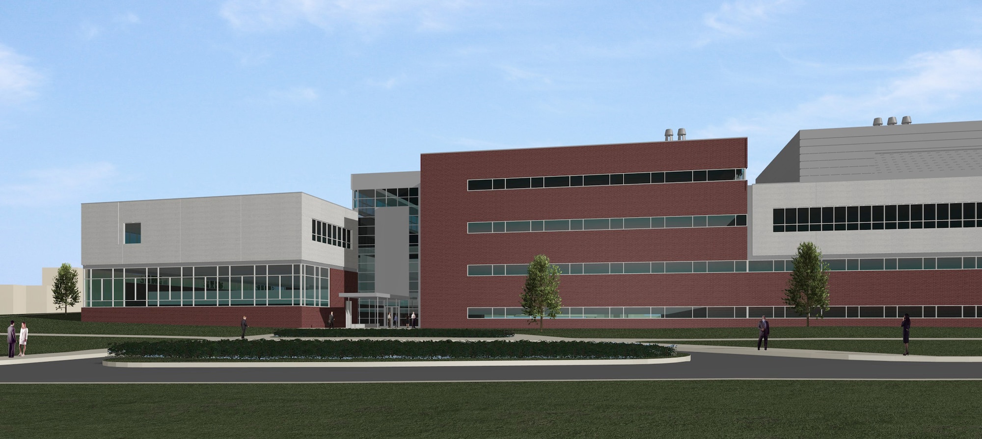 One of Wright-Patterson AFB design team’s concept of the 711th Human Performance Wing Complex, which won an Honor Award for Concept Design in the 2010 Air Force Design Awards Program.