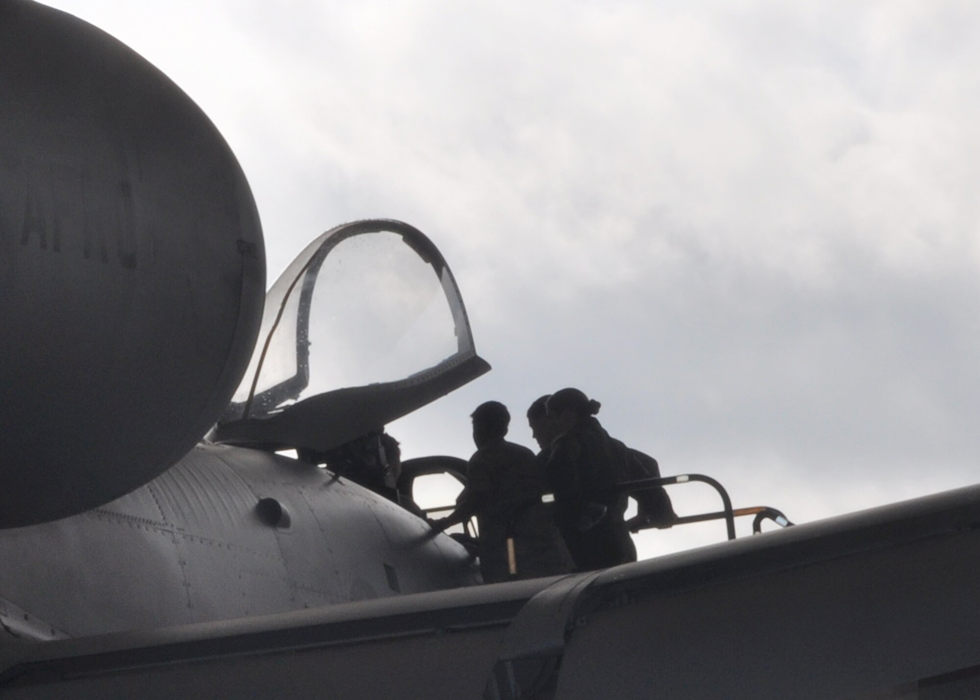 The 917th Wing on Barksdale Air Force Base, La., aided the 2nd Bomb Wing on Barksdale during a base tour for a group of Reserve Officer Training Corps students from the University of Memphis March 9, 2010. The A-10 Thunderbolt II is a normal part of Barksdale’s tours and operations The 917th Wing currently maintains and operates 24 A-10 Thunderbolt IIs.  (U.S. Air Force Photo/Senior Airman Crystal Marie Jordan)