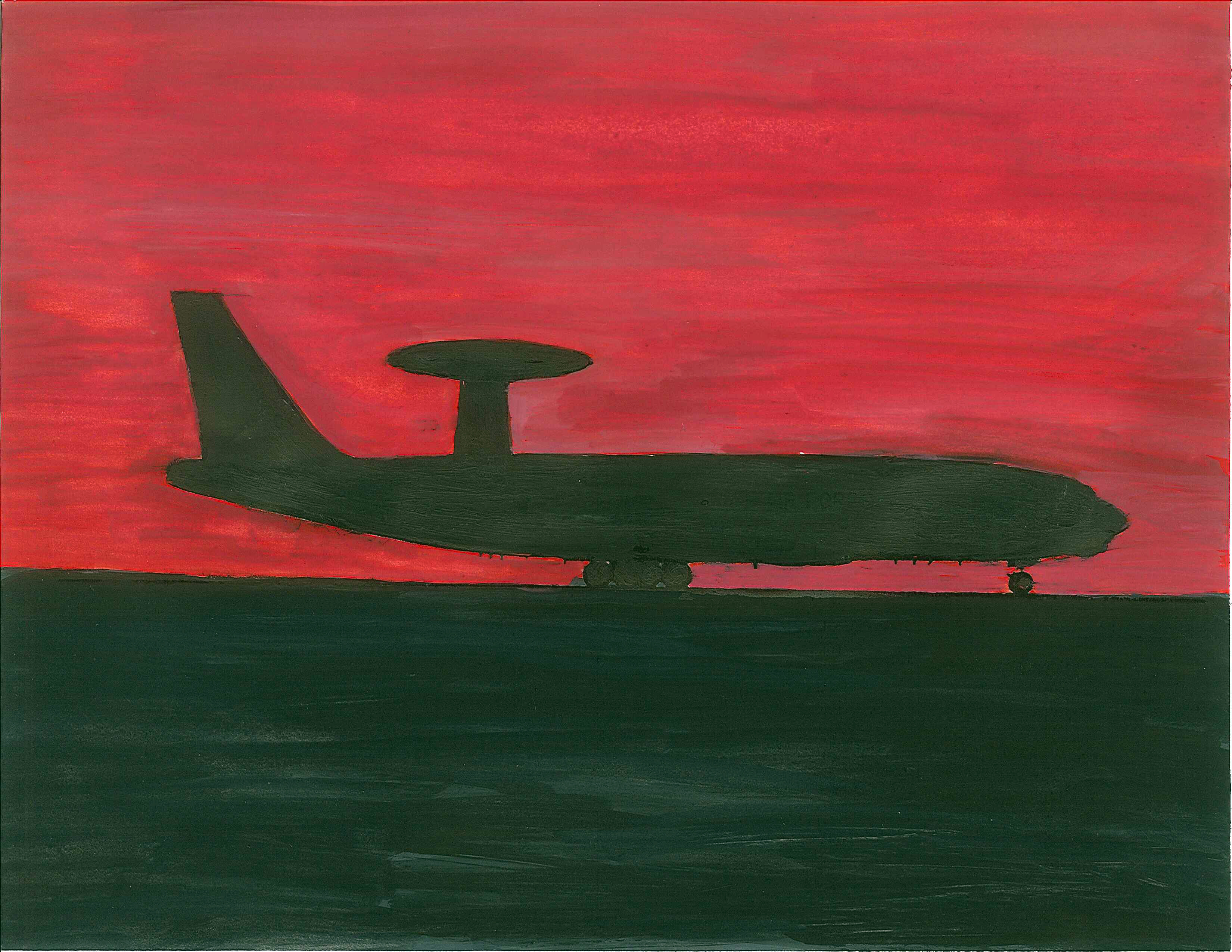 E 3 Sentry Entry For Silhouette Series 380th Air Expeditionary