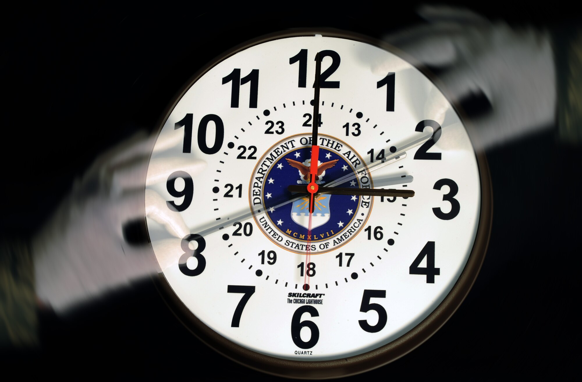 Airman should remember to set their clocks forward one hour March 14 at 2 a.m. (U.S. Air Force illustration by Tech. Sgt. Johnny Saldivar)
