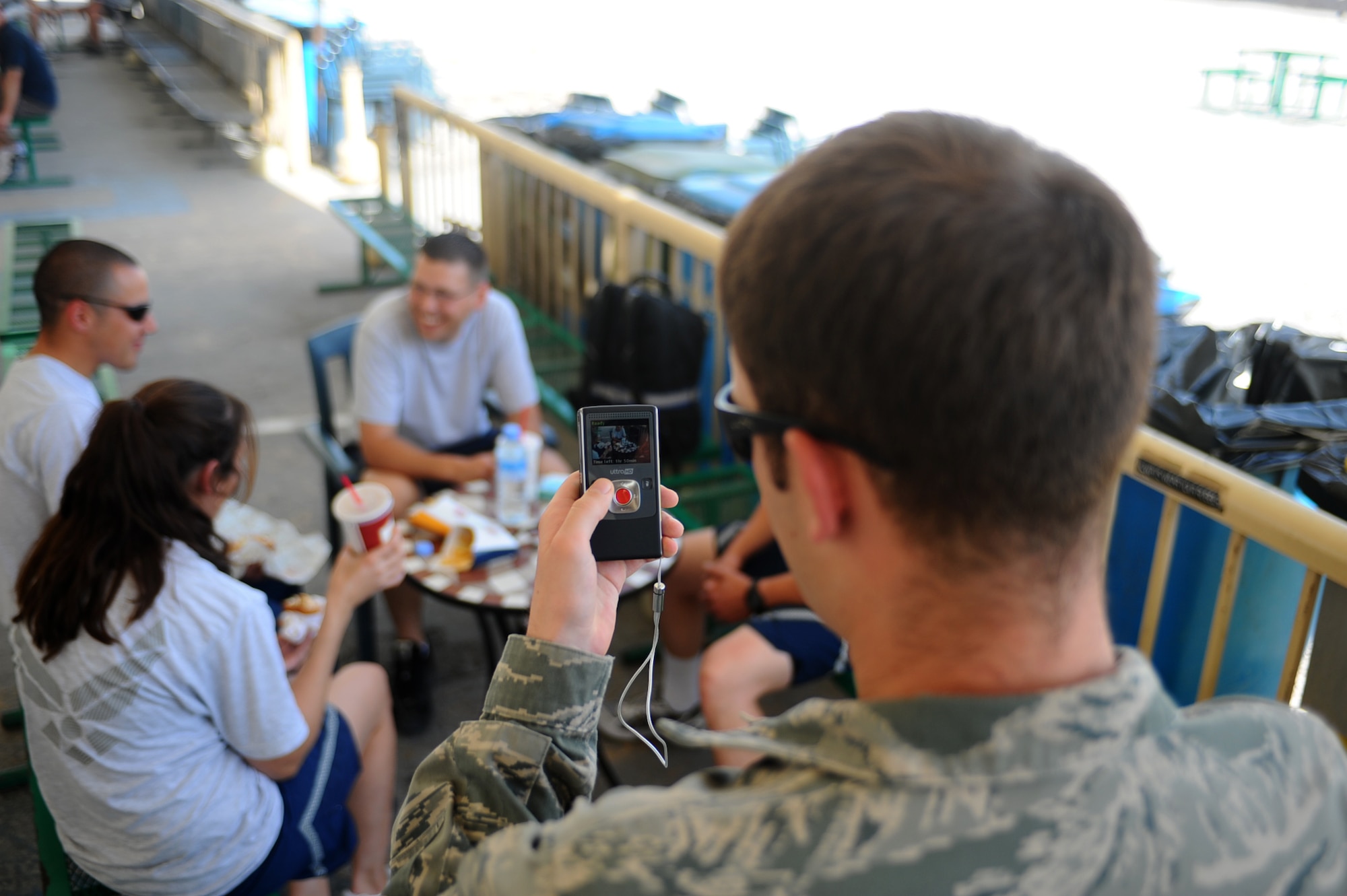 Operations security violations are important to watch for when shooting video. Taking photos or video in Ops Town and on the Flightline require special authorization. (U.S. Air Force photo by Senior Airman Kasey Zickmund)[RELEASED]