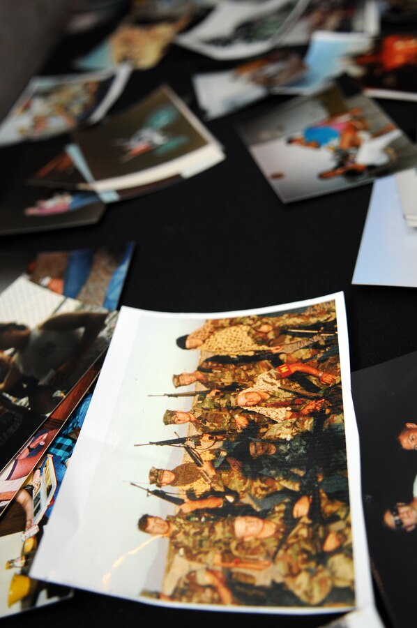 A photograph of station military policemen, taken in the mid ’80s, is displayed on a table covered by several other photos of station Marines from the same time period. A group of nine friends, all former Yuma MPs, returned to Yuma March 12 to visit their roots, renew old friendships and witness the growth of the city and the air station. The next day the station provost marshal’s office gave the group a tour of the base, which showed the Yuma veterans how much the air station has grown. “For the most part, we all landed here out of boot camp for our first duty station,” said Fred Oster, who organized the whole event. “It’s awesome to be back here. We’re all amazed at the size of this place.”