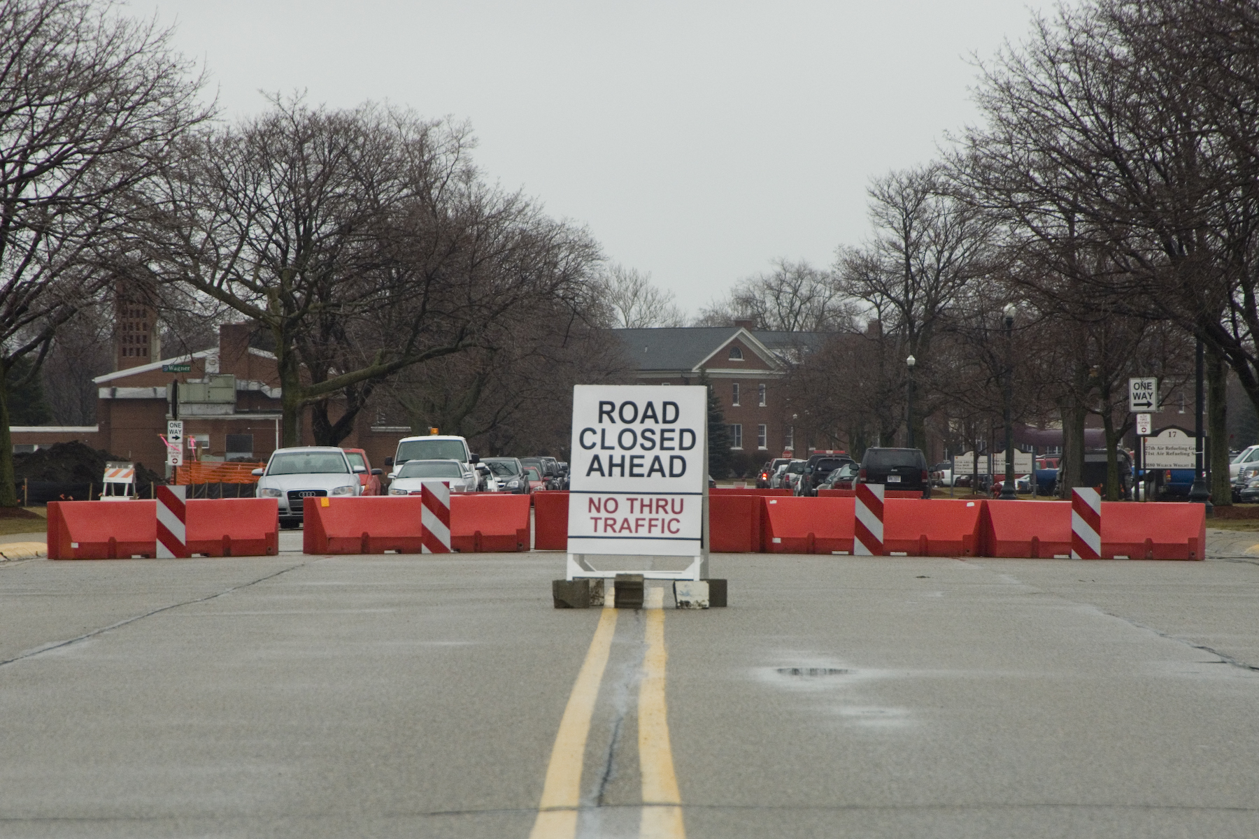 new signs and road closures