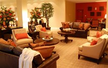 The Center for Families of the Fallen at Dover Air Force Base, Del., includes several sitting areas, configured to offer privacy for families. The center was built to provide a comfortable waiting area for families who travel to Dover to attend a dignified transfer, an event that marks the return of a fallen servicemember to U.S. soil. (U.S. Air Force photo) 