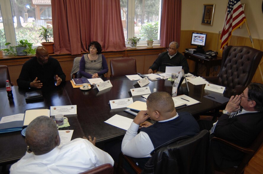 The U.S. Army Garrison Kaiserslautern's Directorate of Human Resources hosts the first Assistant Civilian Misconduct Action Authority Quarterly Liaison Conference for local civilian misconduct specialists at the garrison's headquarters March 5, 2010, Pulaski Barracks, Germany. (U.S. Army photo by Christine June)
