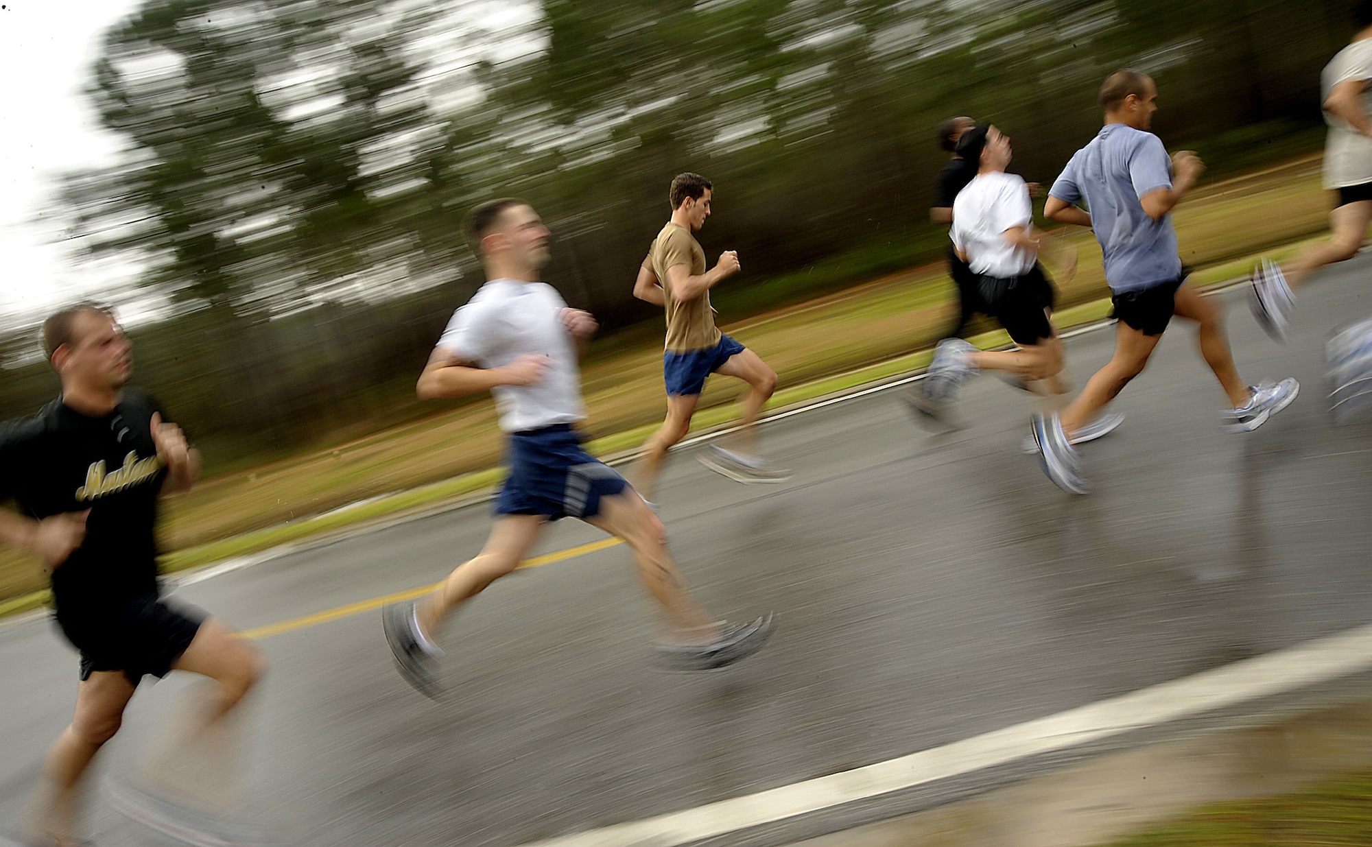 Eighteen special tactics candidates took the Physical Ability Stamina Test held March 12 at Hurlburt Field, Fla.  Hosted by the Air Force Special Operations Training Center, candidates had to pass every element of the PAST, including the 1.5 mile run, to qualify for combat control, pararescue, special operations weather or the combat rescue officer career fields.  (U.S. Air Force photo by Master Sgt. Russell E. Cooley IV) (Released)